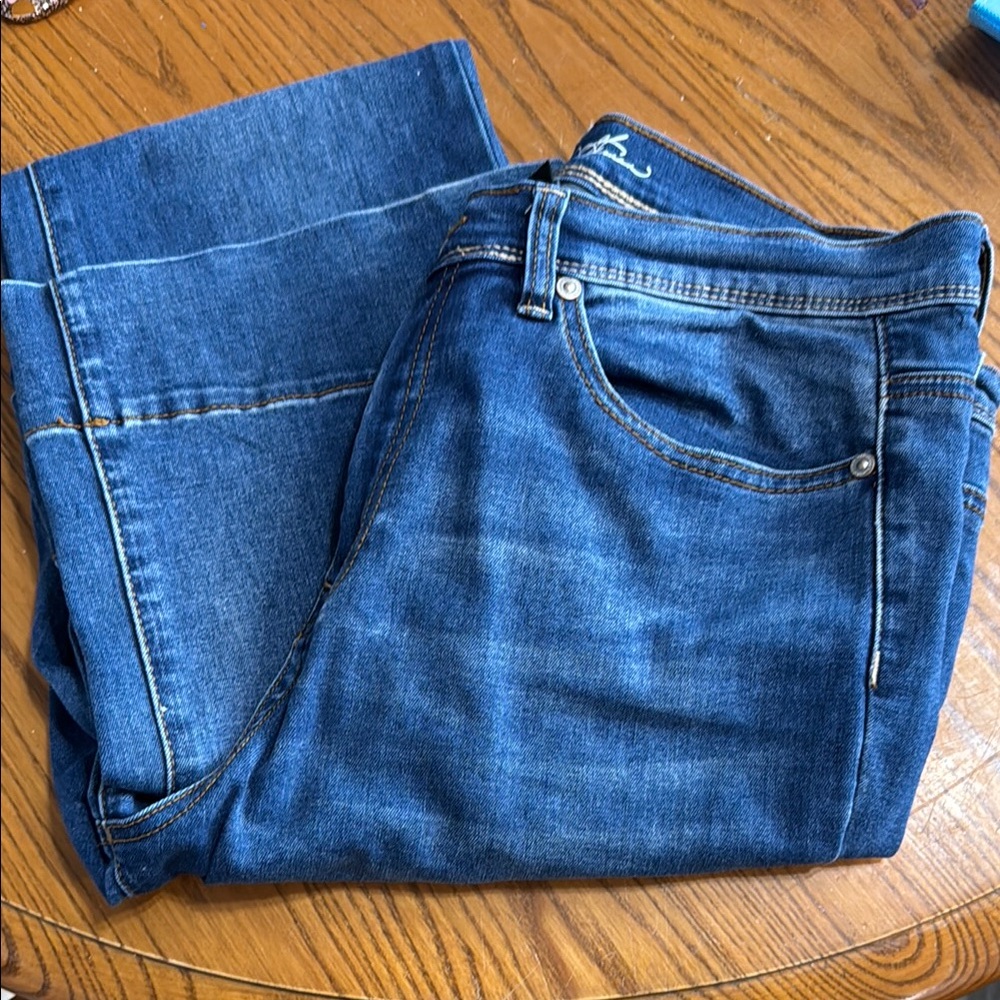 DG2 by Diane Gilman Classic Stretch Denim Bootcut Jean size 10T